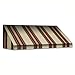 3.38 ft. Wide New Yorker Window/Entry Awning (24 in. H x 42 in. D) Brown/Linen/Terra