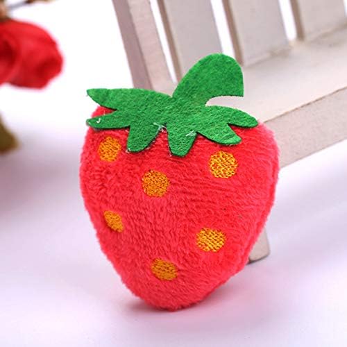 Fodlon Catnip Toys for Cats, 5Pcs Interactive Cat Catnip Toys Cute Shape Soft Plush Cat Pillow for Cat Kitten Teeth Cleaning Playing Chewing Pet Play Toy Strawberry/Frog/Rabbit/Pineapple/Carrot