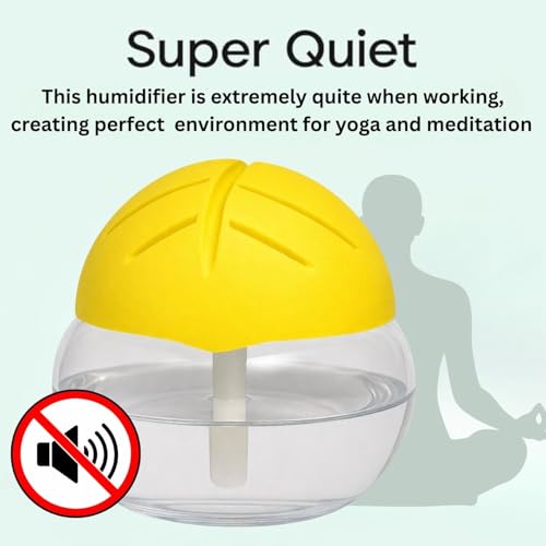 Image of Portable 3-in-1 Air Purifier, Aroma Diffuser & Air Humidifier with 1.5L Water Tank - Electric Revitalizer for Fresh Air & Fragrance at Home, Office, Bedroom & Spa (Yellow)