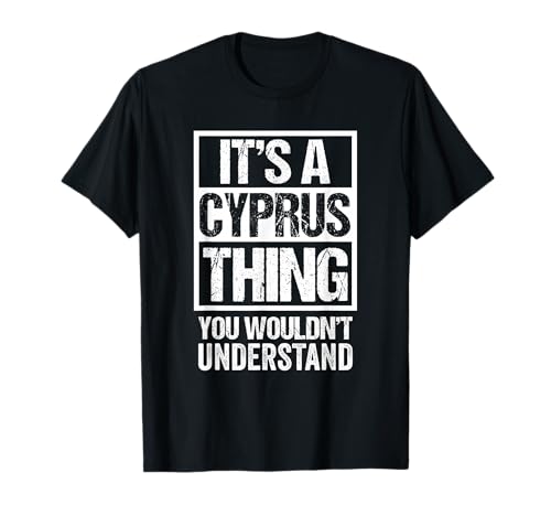 Funny Cyprus Breed Quote It's A Cyprus Thing Cat Lover Camiseta