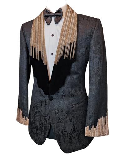 Men's Luxury White Paisley Jacquard Velvet Tuxedo Double Breasted Handmade Embroidery Jacket for Dinner Prom Wedding