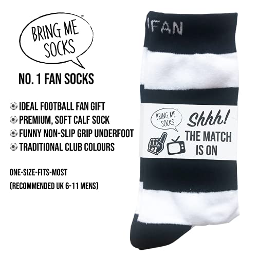 Football Fan Lounge Socks - Great Gift For Football Fans - 'Shhh! The Match Is On'