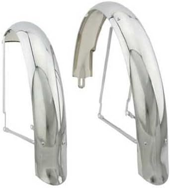 Lowrider 26" Flared Adjustable Balloon Fender Set Chrome. for Bicycles, Bikes, for 26" Bike, Beach Cruiser.