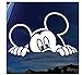 MDGCYDR Pegatinas Coche Pegatinas De Mickey Mouse, Pegatina De Vinilo para Ventana De Coche, Pegatina De 5"De Ancho, Calcomanía Troquelada, Pegatina para Ventana De Coche Y Camión