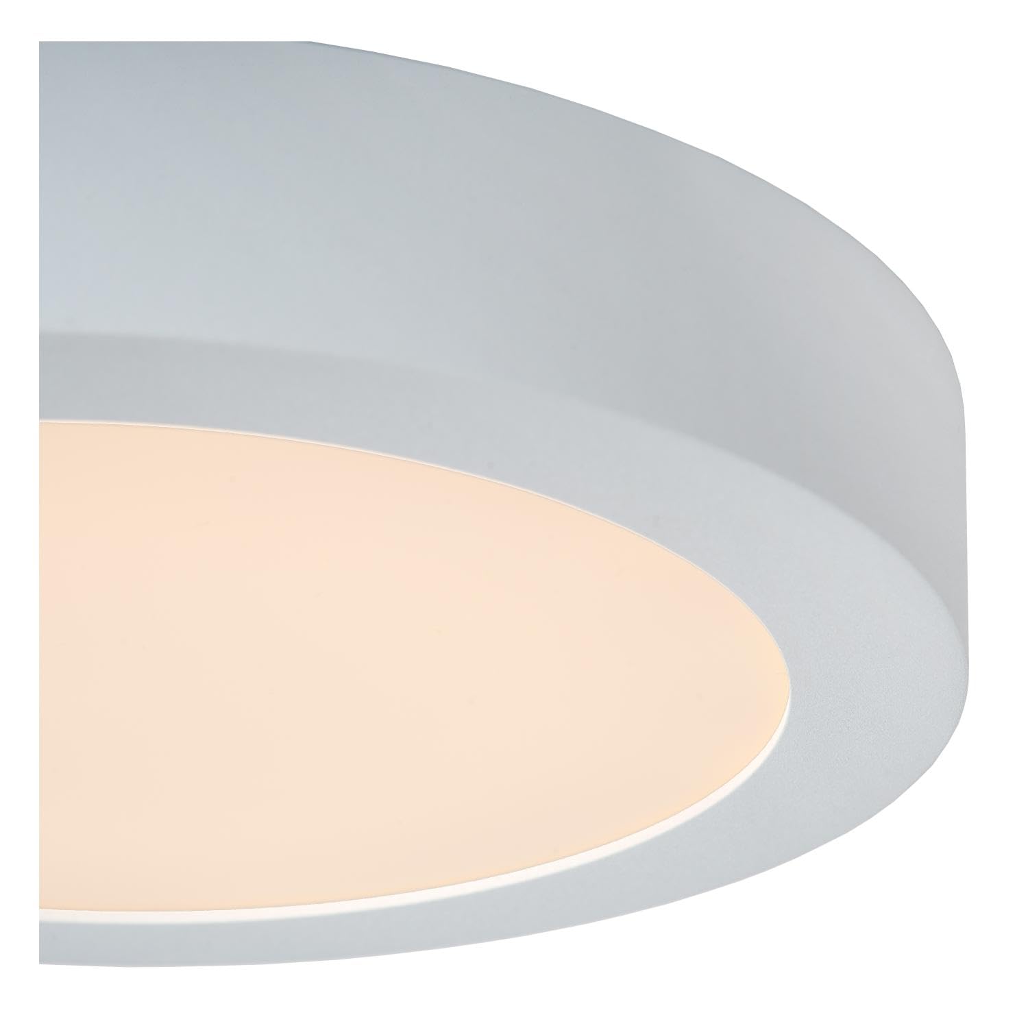 LUCIDE BRICE-LED - Lámpara de techo Baño - Ø 24 cm - LED Regul. - 1x15W 3000K - IP44 - Blanco