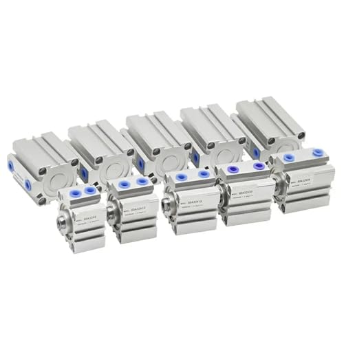 Cilindro neumático compacto de 20mm de diámetro y 50mm de carrera para sistemas de aire 5