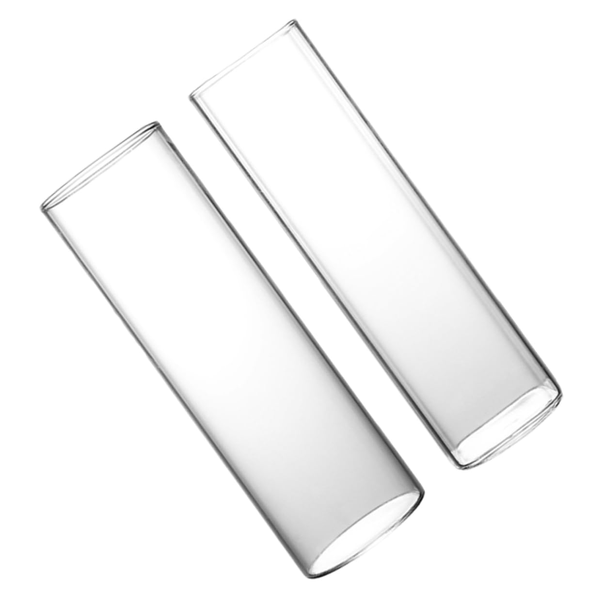Set 2 Bicchieri Cocktail in Vetro Trasparente per Mojito e Caffè Freddo