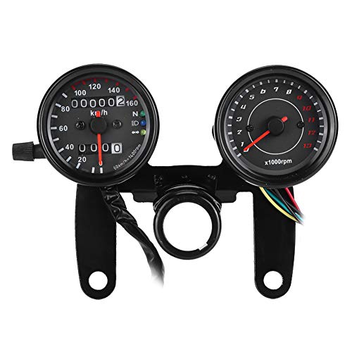 High Sensitivity Speedometer Tachometer Kit for Motorcycle with LED Backlight, Dual Odometer and Stainless Steel Shell by Generic - Image 9
