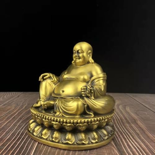Bouddha statue en laiton ornement décoration maison zen M - 8