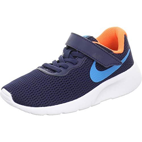 Nike Tanjun (PSV), Scarpe da Corsa, Midnight Navy/Laser Blue/Hyper Crimson, 35 EU