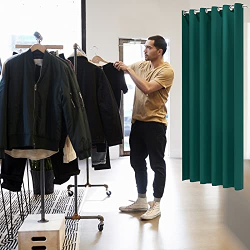 Xzgden Dressing Room, Clothing Store Fitting Room, Simple Locker Room With Track, Shopping Malls Office Privacy Shelters Room, Blackout Protection Curtain Kit, Wall Mounted Diy Temporary Locker Room #TOP2