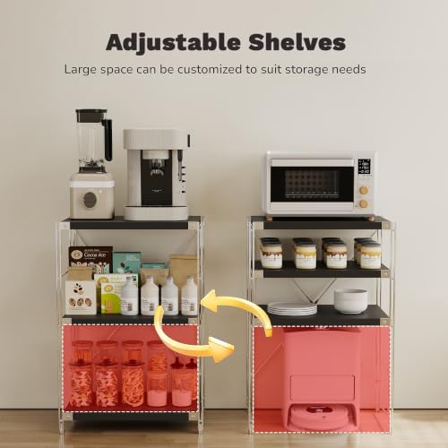 Image of 3-Tier Industrial Bookshelf, Wood and Metal Shelf Unit, Storage Bookcase