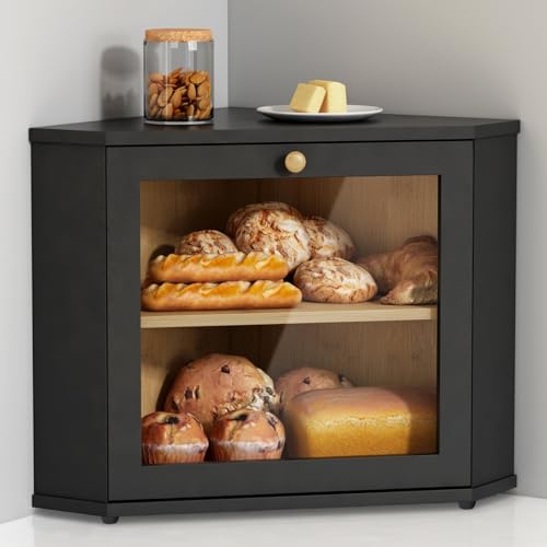 Goozii Corner Bread Box for...