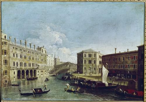 Tableaux Canaletto Rialto pour transformer un mur vide 60x90
