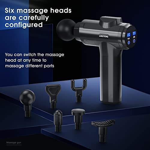 Lingteng Muscle Massage Gun, Electric Percussion Massage Gun With Carrying Case And 20 Speeds, Massagers For Neck And Back, Promote Blood Circulation And Strengthen Muscles, Gifts For Men And Women #TOP3