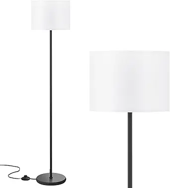Sleek Modern Floor Lamp with White Shade for Any Room