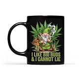 Eali88fa Cannabis Weed Gnome Smoking I Like Big Buds & I Cannot Lie Coffee Mug, Gift For Men, Women Coffee Cups 11oz - 15oz