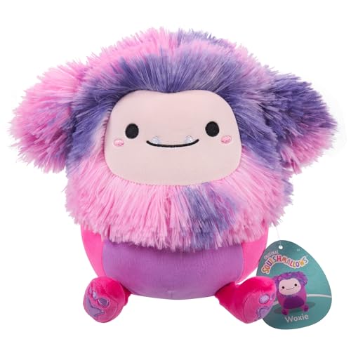 Squishmallows Original 7.5-Inch Woxie the Magenta Bigfoot | Collectable Cute Plush Toy, Cuddly Toys for Children, Soft Toys, Cute Teddies Suitable for Girls and Boys Ages 3