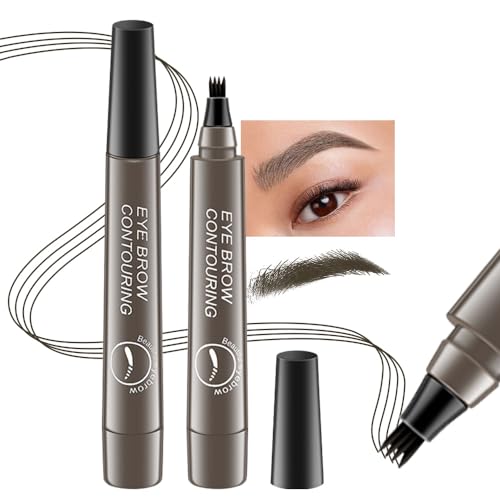 2Pcs Eyebrow Pencil Micro 4 Point Ink Pen by Brow ...