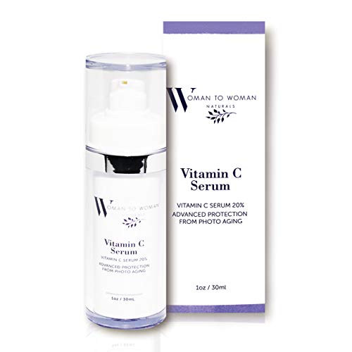 Woman To Woman Naturals Vitamin C Serum - Moisturizing, Nourishing Collagen Serum for Face - Protects Skin from Photo Aging and UV Rays - Antioxidants Rich Serum For Face - 1 Oz, 30 ml