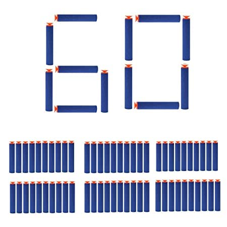Fun express Toy Different Shape Bullet Foam Dart Bullets for Nerf N-Strike Elite Guns (Pack of 60) (B0B12GT2RY) Amazon Price History, Amazon Price Tracker