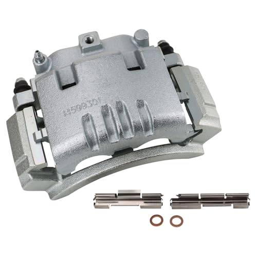 Image of TRQ Rear Left Brake Caliper w /Bracket Drivers Side | For 2006-2008 Dodge Ram 1500 2003-2008 Ram 2500 3500 2003 3500 Van
