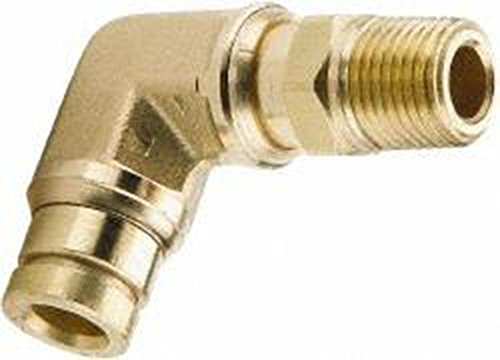 Parker Hannifin 169PMT-8-6 Brass Male Elbow 90 Degree Prestomatic Fitting, 1/2