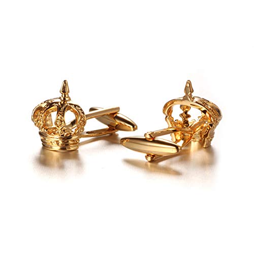 Set de Mancornas para Hombre Daesar Corona Dorada miniatura 3
