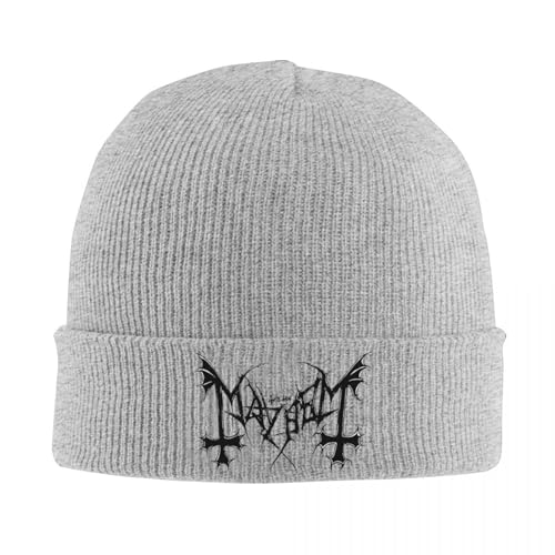 Bonnet Mayhem rock bonnet warm cap automne skullcap noir pour homme et femme metal