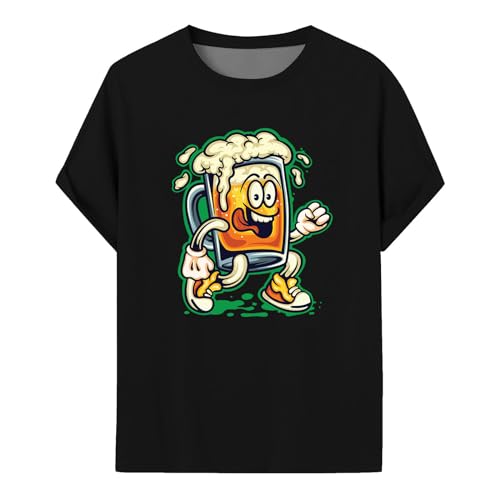Camiseta para hombre Oktoberfest – Camiseta tradicional Oktoberfest para hombre con auténtico look tradicional y diseño de festival popular, ideal para eventos de jardín de cerveza, Negro , XL