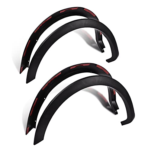 PIT66 Fender Flares, Compatible With 2004-2008 FORD F-150(NOT For Heritage), Black Factory Style Wheel Flares Set, 4 Piece