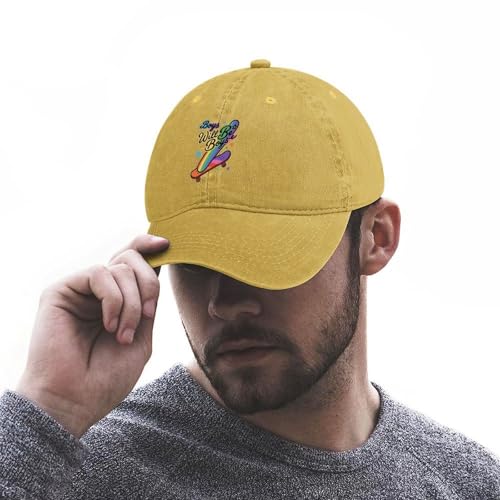 Rainbow Skateboard Boys Will Be Boys Hat Baseball Cap Adjustable Unisex4