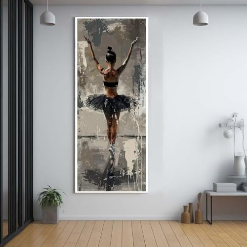 Diamond painting adulte grand format xxl 60x150cm de ballet pour salon