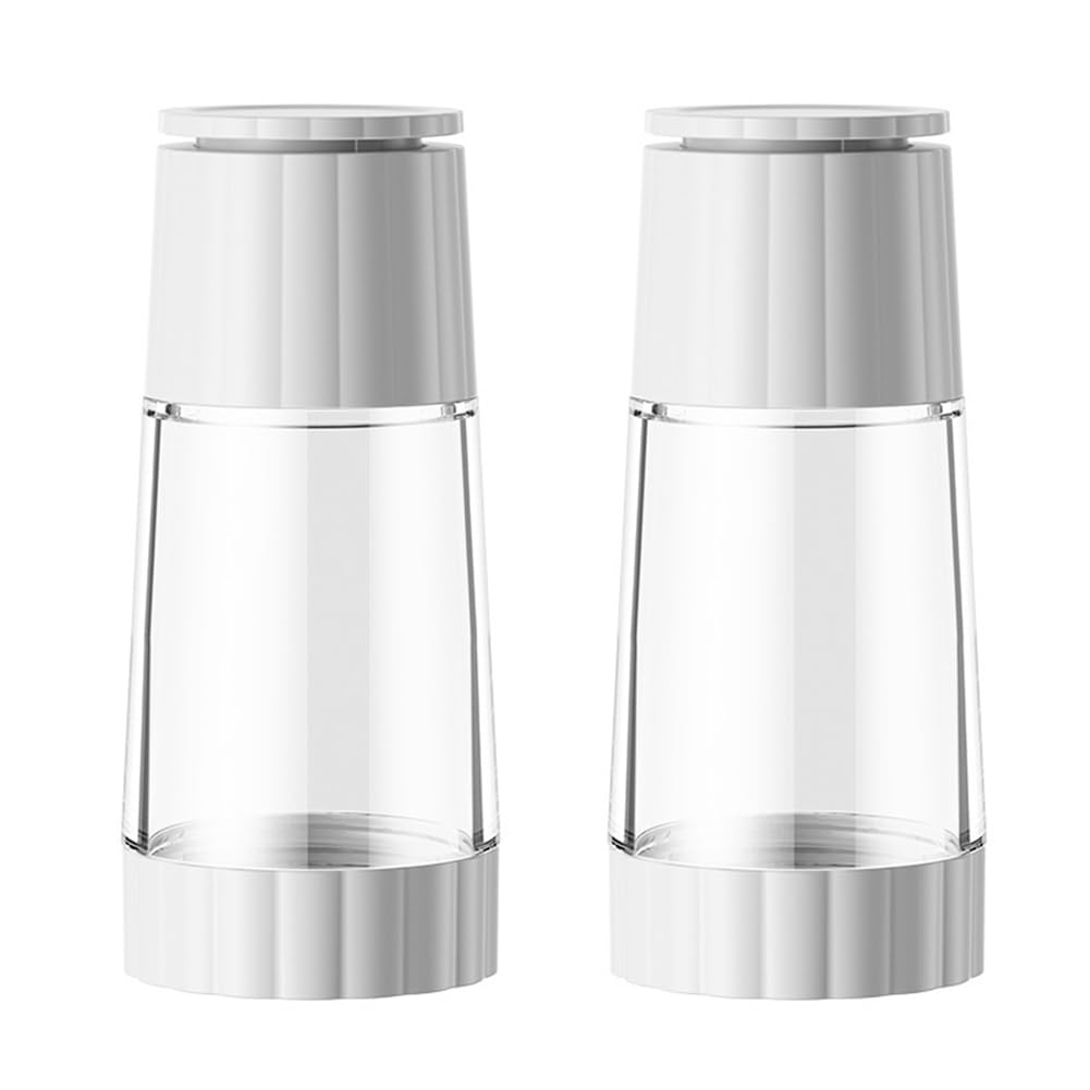 CTRLZS Pepper Grinder Manual Peppercorns Sea Salt Grinding Bottle Pepper Powder Grinding Household Seasoning Bottle White