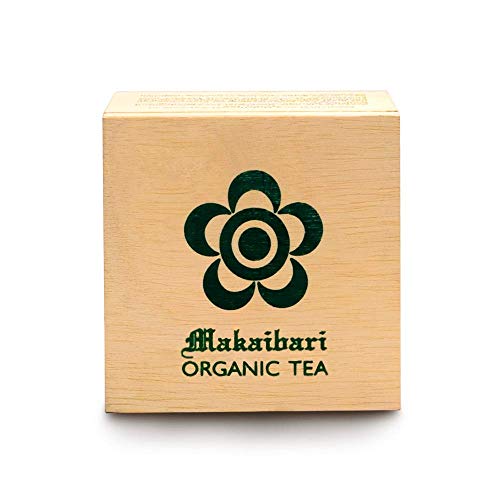 Image of Makaibari Apoorba Tips Organic Darjeeling Tippy Whole Leaf Black Tea Chestlet 100 Grams Usda Organic Certified Tea 100% Authentic&Premium Darjeeling Long Leaf Black Tea Single Estate Loose Leaf Tea