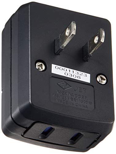 Yazawa 雷サージ付省エネタップ2個口黒 Y02FUSK210BK の商品画像 1