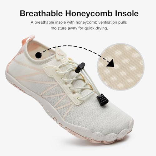 Image of hiitave Womens Water Shoes Quick Dry Barefoot for Swim Diving Surf Aqua Sports Pool Beach Walking Yoga
