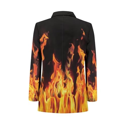 Casual Graphic Blazer Jacket for Women,2023 Fall Long Sleeve Work Offic Suit with Pockets3