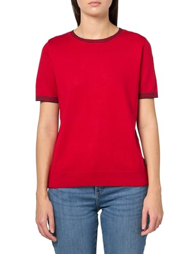 Nautica Women's Crew Neck Solid Short Sleeve Sweater