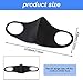 3 Pack Black Mouth Masks Unisex Anti Dust Mouth Mask 3D Cotton Face Mask Reusable Face Mask Washable Mask for Cycling Camping Travel for Outdoor Activities Men Women