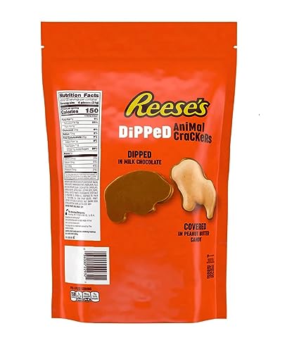 R's Dippde Aimal Crakers 1.5Lbs Pouch - 24Oz Mlk Choc Nd Peanut Butter Candy Dipped Animal Crackers #TOP1