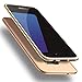 Produktbild X-level Samsung Galaxy S7 Hülle, [Guardian Serie] Soft Flex TPU Case Ultradünn Handyhülle Silikon Bumper Cover Schutz Tasche Schale Schutzhülle für Samsung Galaxy S7 - Gold