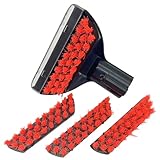 Upgraded 5.3in 1400B Little Green Machine Multi-Purpose Tools Brush detachable Replacement Parts Compatible with bissell 1400B 3194 3353 2458 3588F 1425 Tough Stain Brush Tool Attachments (Black 1+3)