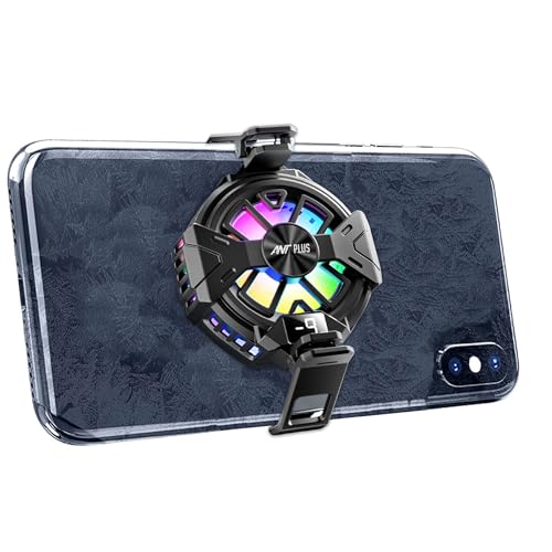 Ant Plus Cool Smart 11 Phone Cooler for Live Streaming, Mobile Gaming. Fast Cooling Cell Phone Refrigerator with Customized RGB Lighting, LED Temperature Display for all Android and iPhone – Black
