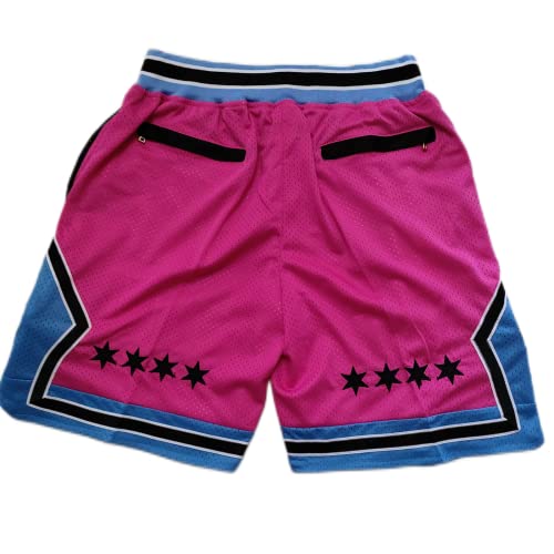 Mens Shorts,Men Basketball Shorts Athletic Retro With Pockets Gym Workout Mesh Quick Dry Basketball Active Pink #TOP1