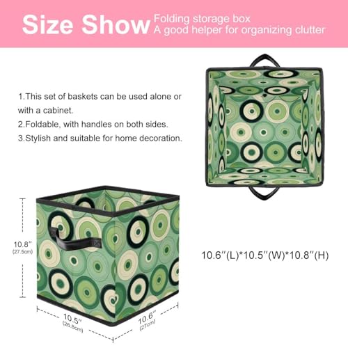 Cube de rangement durable avec poignées cuir pour la maison - 3