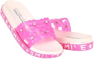 شبشب بنات قالب صغير درجتين فلات للصيف 1136 (روز, 28)