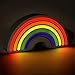 Fizz Creations Rainbow Dimmer Mood Light. Multi Coloured with Dimmable Scale Feature. Powered by USB with Touch Dimmer. Bedroom Night Light. 1m USB Cable Included. Novelty Lighting Night Light.
