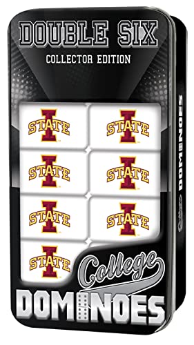 MasterPieces Game Day - NCAA Iowa State Cyclones - 28 Piece Team Logo Double Six Domino Set
