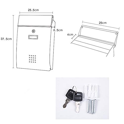 Wall-Mount Mailboxes，Mail Box，Stainless Steel Mailbox，Mailbox Lock，Mail BoxLocked Mailboxes For Outside，Mailboxes & Accessories，Outside Mailboxes，Large Mailbox，Black Mailbox，Mailbox Letters，Weatherpro - Thumbnail 2